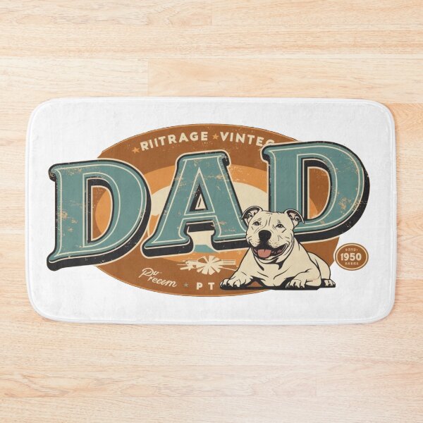 Item preview, Pitbull Dad Vintage Retro  designed and sold by hemp3x.