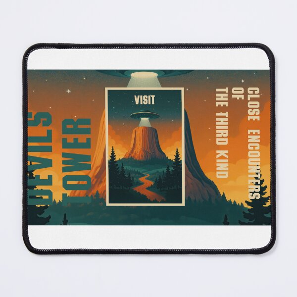 Item preview, Visit DEVILS TOWER - Science Fiction Movie Place designed and sold by Earth Celebration Designs.