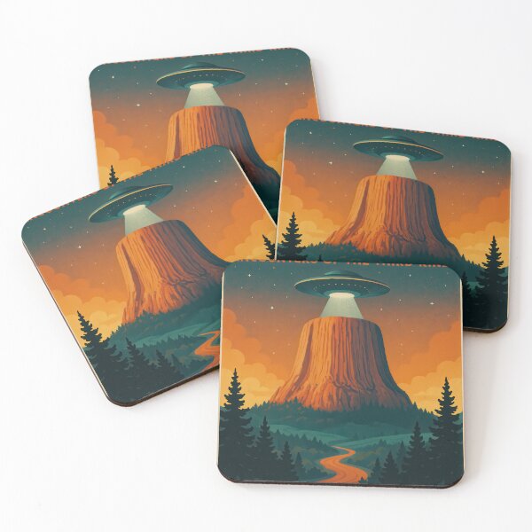 Item preview, Visit DEVILS TOWER - Science Fiction Movie Place designed and sold by Earth Celebration Designs.