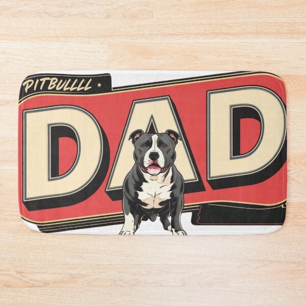 Item preview, Pitbull dad Vintage Retro designed and sold by hemp3x.