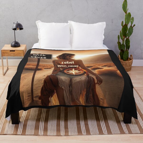 Item preview, Rebel With Cause – Boho Woman in the Desert designed and sold by JenniferCreaArte .