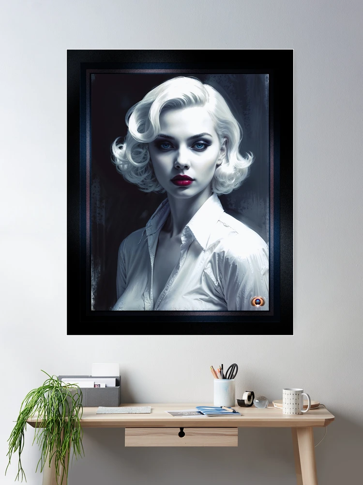 A Contemporary Portrait Study In Light And Form Mesmerizing AI Concept Art by Xzendor7 Room Decor Poster Art Print