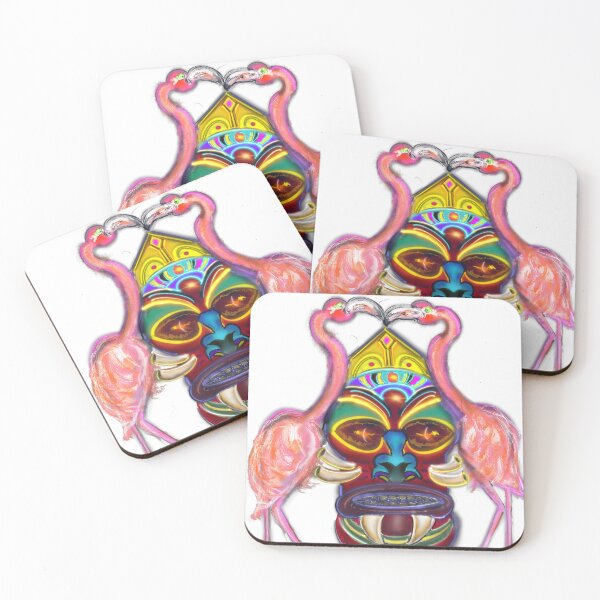 Item preview, Royal Flamingo Tiki designed and sold by Tiki Teez.