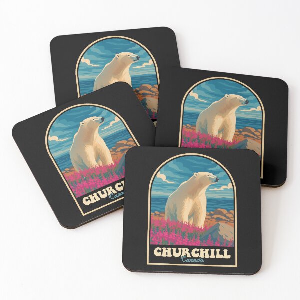 Item preview, Churchill Canada Polar Bear Vintage Arctic Wildlife Design designed and sold by JackCurtis1991.