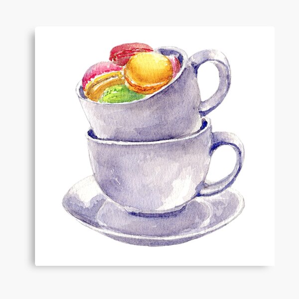 Item preview, Macarons and Coffee Cups designed and sold by MeiC-Artsy.