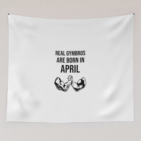 Item preview, Real Gymbros Are Born in April– Strong Brotherhood Gym Gift for April Birthdays designed and sold by Superiors-s.