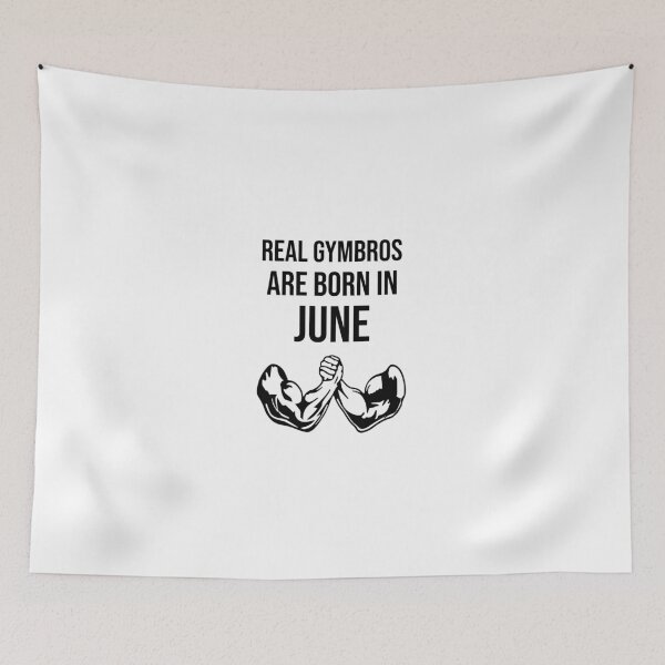 Item preview, Real Gymbros Are Born in June – Strong Brotherhood Gym Gift for June Birthdays designed and sold by Superiors-s.