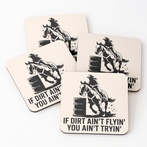 Item preview, Barrel Racing If Dirt Ain’t Flyin’ Quote designed and sold by theartfulaspie.