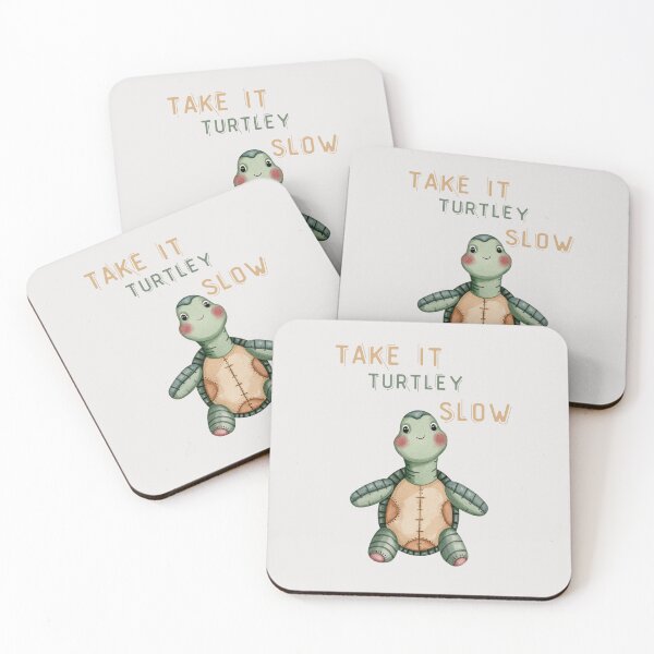Item preview, Be turtley slow cute vintage turtle design designed and sold by Coolparrotgirl.