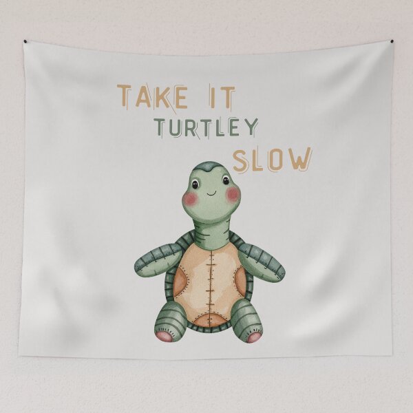 Item preview, Be turtley slow cute vintage turtle design designed and sold by Coolparrotgirl.