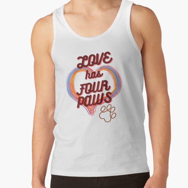 Item preview, Love Has Four Paws – Colorful Design designed and sold by Luke Artist Shop.