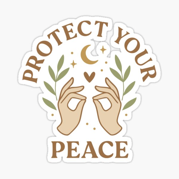 Item preview, Protect Your Peace – Minimalist Spiritual Self-Care designed and sold by TeeLabDesign.