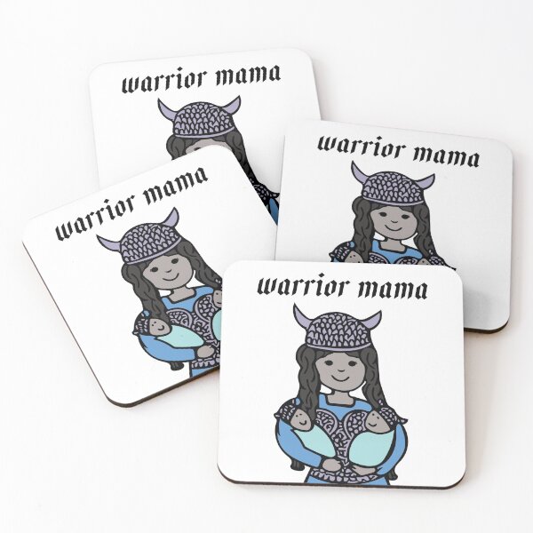 Item preview, Warrior mama - Valkyrie mom with twins  designed and sold by LittleBettyMakes.