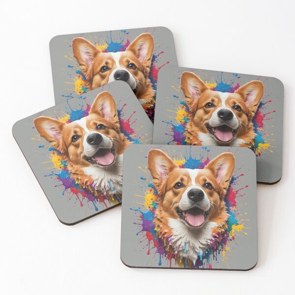 Item preview, Copia de Corgi Paint Splatter designed and sold by AI-Syn-Pro.