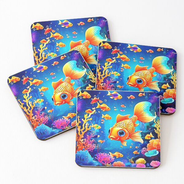 Item preview, Vibrant Underwater Fish World Design designed and sold by Health And Fitness Posts e-Store.