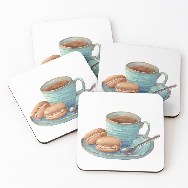 Item preview, Brown Macarons and Coffee  designed and sold by MeiC-Artsy.
