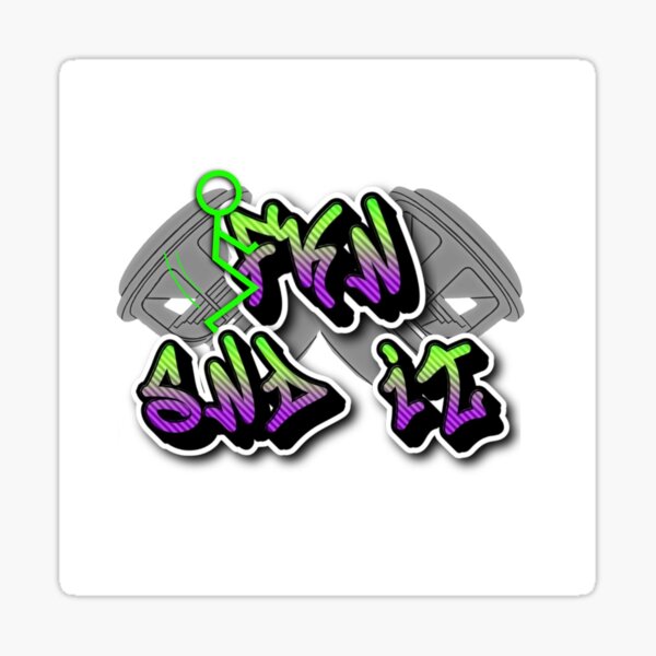 Artikel-Vorschau von FKNSNDIT Graffiti Bass Logo – Die-Cut Sticker for Bass Lovers, designt und verkauft von Piffleworks.