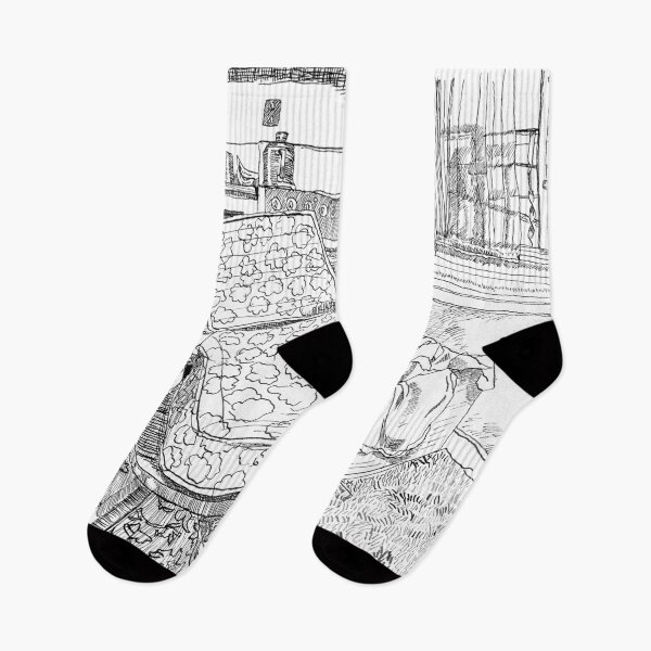Item preview, Living Room on Ivy Street, San Francisco 1983 Ink Drawing designed and sold by Charles Harker.