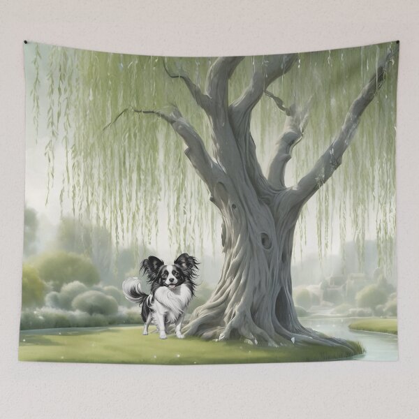 Item preview, Papillon Under A Willow Tree designed and sold by NikkiBear67.