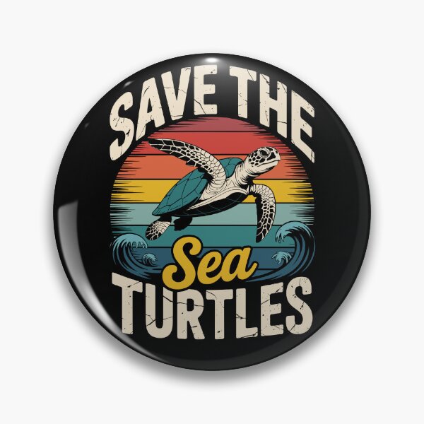 Item preview,  Save The Sea Turtles – Retro Ocean Conservation Design for World Sea Turtle Day designed and sold by Serbin.