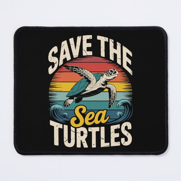 Item preview, Save The Sea Turtles – Retro Ocean Conservation Design for World Sea Turtle Day designed and sold by Serbin.