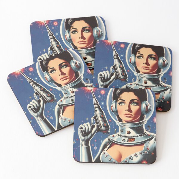 Item preview, Retro Space Girl designed and sold by PulpVintage.