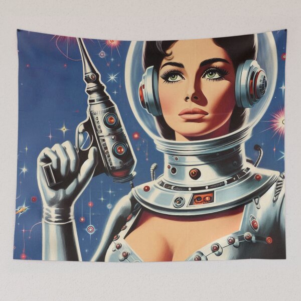Item preview, Retro Space Girl designed and sold by PulpVintage.