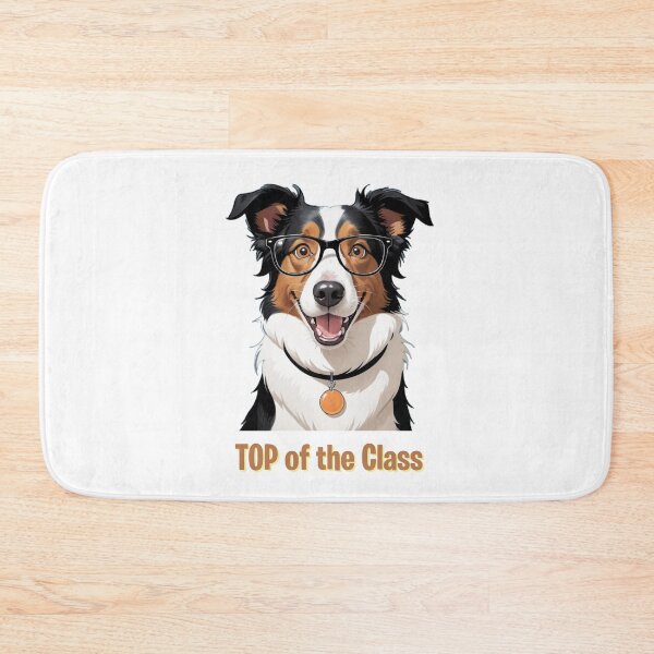 Item preview, Funny Border Collie Portrait – Comic Student Gift – Goofy Dog & Cat Owner Gifts – Humor Pet Lover Design  designed and sold by KoraTalks.