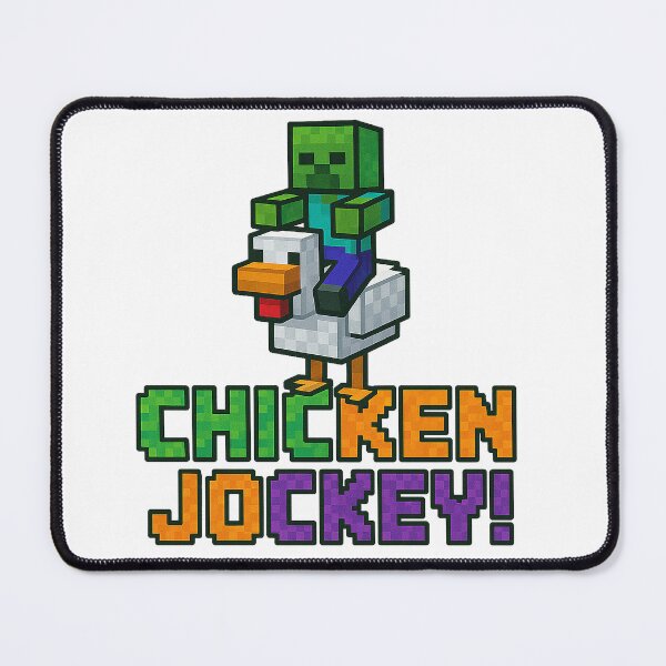 Item preview, Chicken Jockey! Minecraft Inspired Pixel Art Design designed and sold by yaney85.