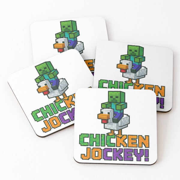 Item preview, Chicken Jockey! Minecraft Inspired Pixel Art Design designed and sold by yaney85.