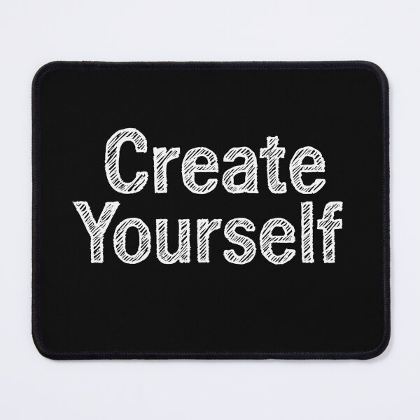 Item preview, Create Yourself. scribbly text designed and sold by SubtleSplit.