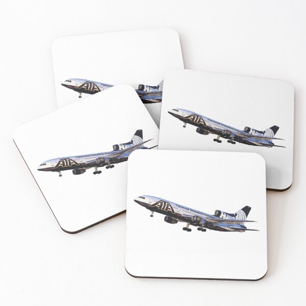 Item preview, ATA L1011 Tropical Hawaiian Livery Classic Plane Abstract Illustration designed and sold by AddiK-Art.