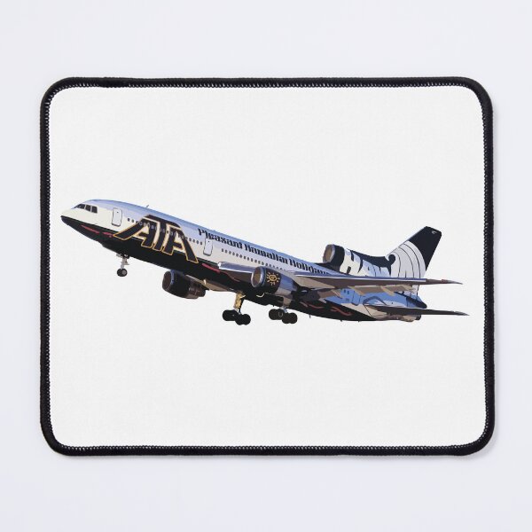 Item preview, ATA L1011 Tropical Hawaiian Livery Classic Plane Abstract Illustration designed and sold by AddiK-Art.