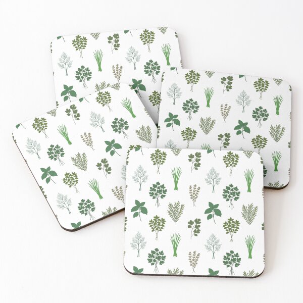 Item preview, Whimsical Kitchen Herb Garden Seamless Pattern designed and sold by ThreadedThistle.
