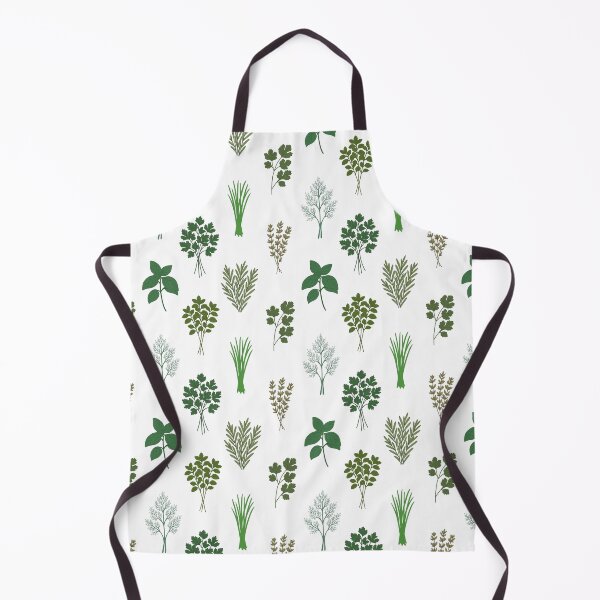 Item preview, Whimsical Kitchen Herb Garden Seamless Pattern designed and sold by ThreadedThistle.