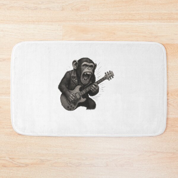 Item preview, Funny guitar-playing monkey,  Music and animal  lovers, Guitarist, musicians designed and sold by Right-UR.
