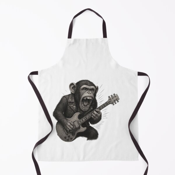 Item preview, Funny guitar-playing monkey,  Music and animal  lovers, Guitarist, musicians designed and sold by Right-UR.