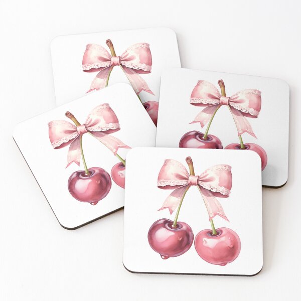 Item preview, Coquette Pink Cherries designed and sold by LythiumArt.