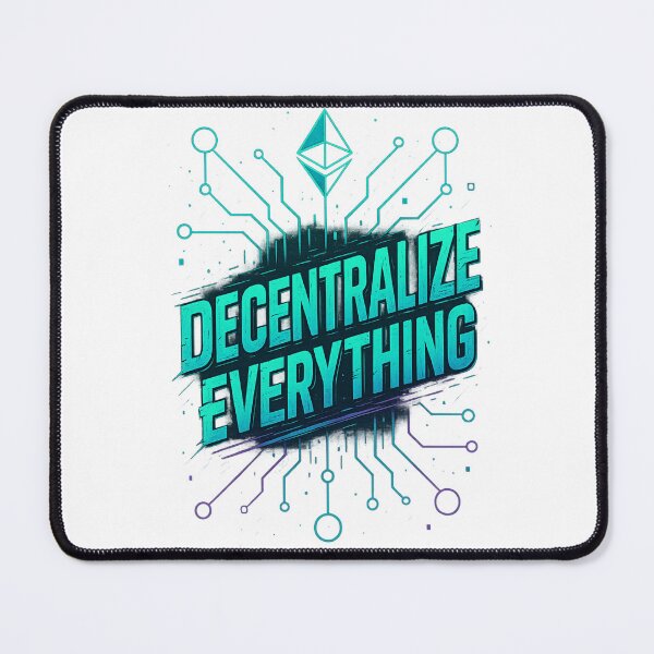 Item preview, Decentralize Everything - Bold Cyberpunk Crypto Quote Desig designed and sold by Crypto_Store.