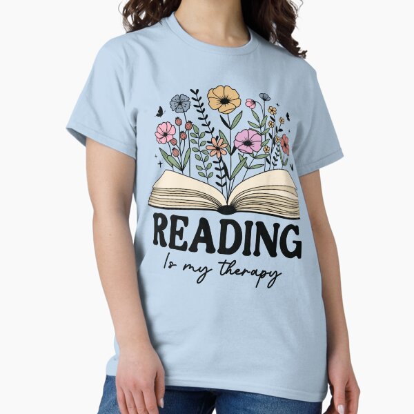 Item preview, Reading Is My Therapy designed and sold by Pink Alley Tees & Gifts.