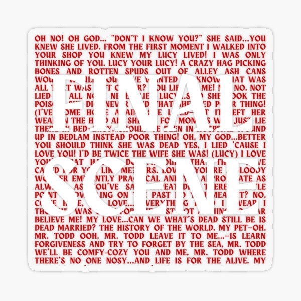 Item preview, Sweeney Todd lyrics designed and sold by broadwaygirl142.