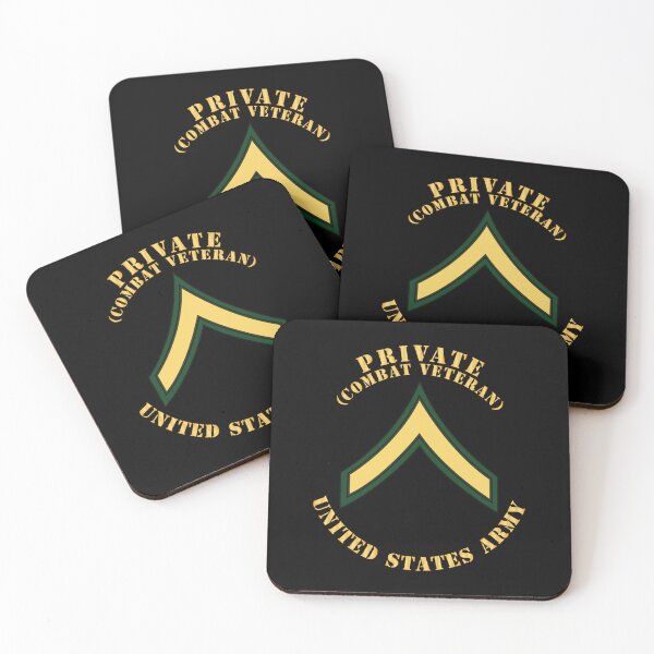 Item preview, Army - Private - PV2 - Combat Veteran - Flat X 300 designed and sold by Military Insignia Products.