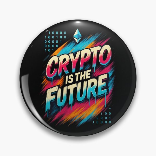 Item preview, Crypto is the Future - Bold Neon Crypto Text Design for Traders designed and sold by Crypto_Store.