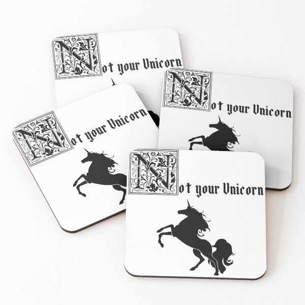 Item preview, Not Your Unicorn - Medieval Style Design designed and sold by AngelicAdornments.