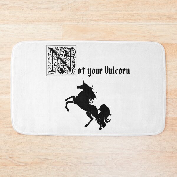 Item preview, Not Your Unicorn - Medieval Style Design designed and sold by AngelicAdornments.