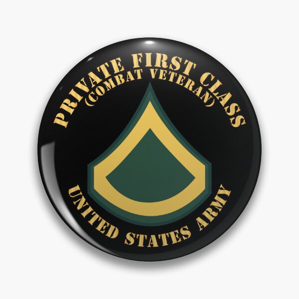 Item preview, Army - Private First Class - PFC - Combat Veteran - Flat X 300 designed and sold by Military Insignia Products.