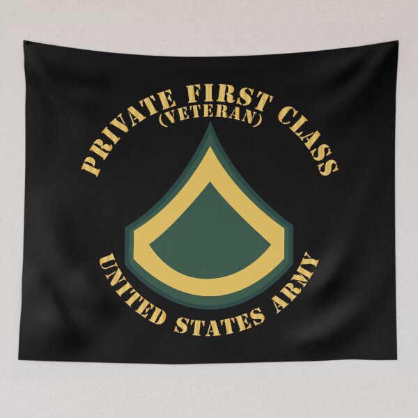 Item preview, Army - Private First Class - PFC - Veteran - Flat X 300 designed and sold by Military Insignia Products.