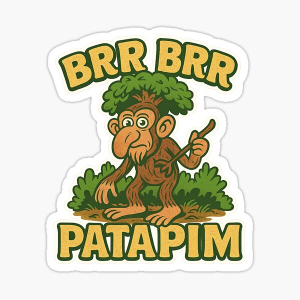 Item preview, Brr Brr Patapim Meme Funny Tree Monkey Italian Brainrot Design 3 designed and sold by CozyLab.