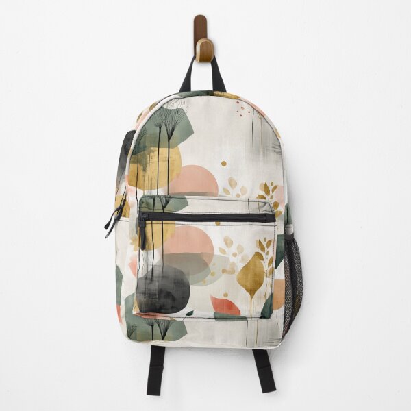Item preview, Celadon Breeze – Organic Harmony in Coral and Ink designed and sold by Moisky Patterns.