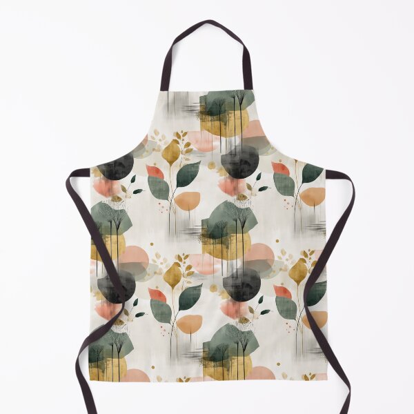 Item preview, Celadon Breeze – Organic Harmony in Coral and Ink designed and sold by Moisky Patterns.